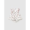 Vestido con cubrepañal estampado bebe mayoral