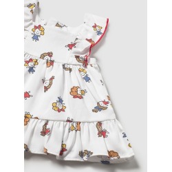 Vestido con cubrepañal estampado bebe mayoral