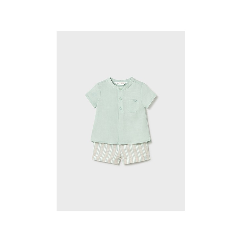Conjunto pantalón corto y camisa bebe niño mayoral