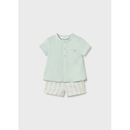 Conjunto pantalón corto y camisa bebe niño mayoral