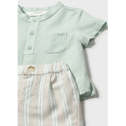 Conjunto pantalón corto y camisa bebe niño mayoral
