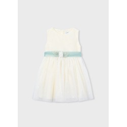 Vestido ceremonia tul bordado niña mayoral