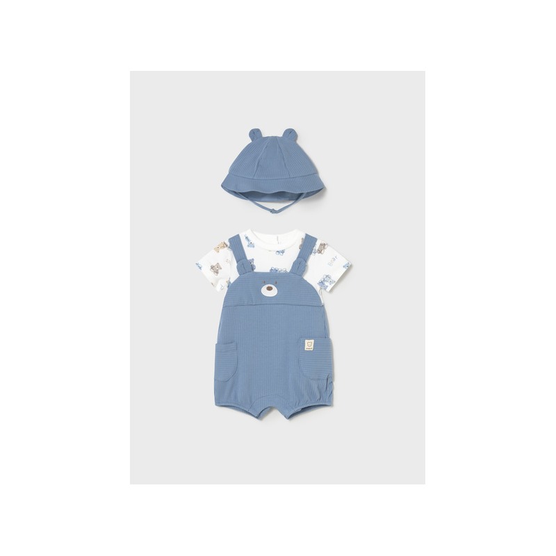Pelele peto osito con gorro bebe niño mayoral