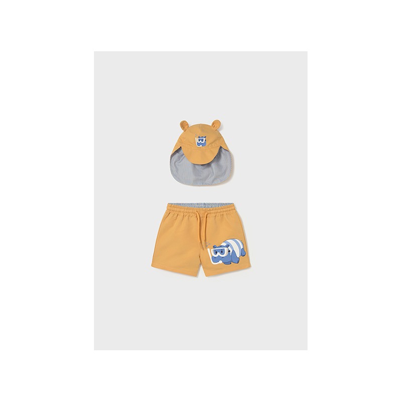 Conjunto bañador y gorro orejitas protección solar bebé mayoral