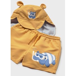 Conjunto bañador y gorro orejitas protección solar bebé mayoral