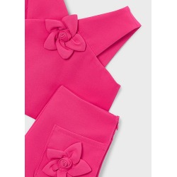 Conjunto pantalón corto y top flor niña mayoral
