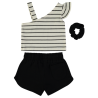 Conjunto 2 piezas rayas + coletero niña babybol