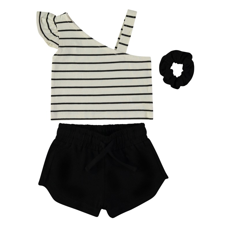 Conjunto 2 piezas rayas + coletero niña babybol