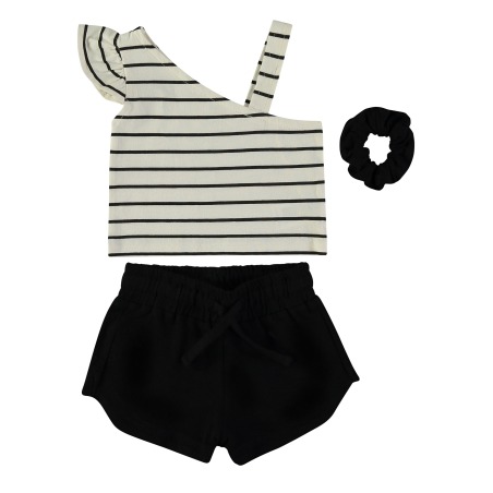 Conjunto 2 piezas rayas + coletero niña babybol