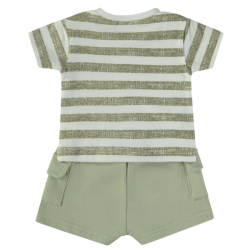 Conjunto 2 piezas rayas bebe niño babybol