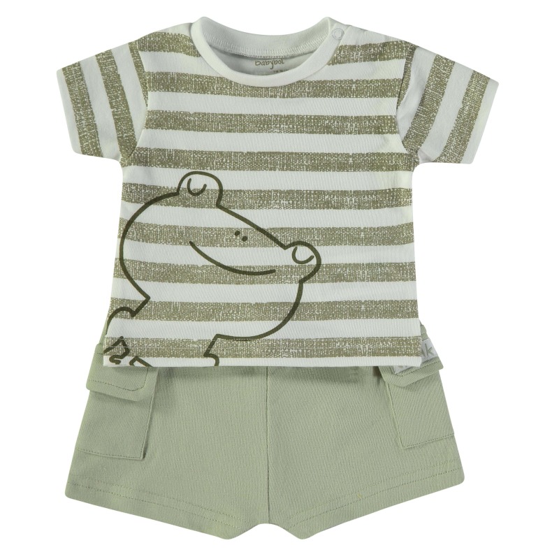 Conjunto 2 piezas rayas bebe niño babybol
