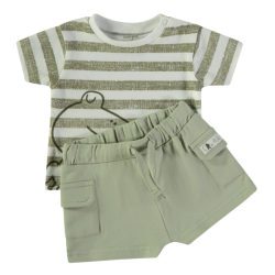 Conjunto 2 piezas rayas bebe niño babybol