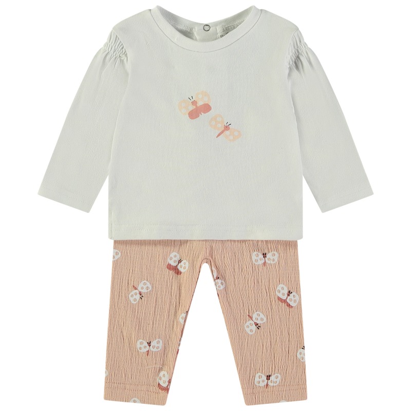 Conjunto 2 piezas ml mariposas bebe niña babybol