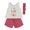 Conjunto 2 piezas + cinta niña babybol