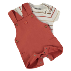 Peto con camiseta rayas bebe niño babybol