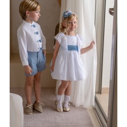 Vestido infantil plumeti...