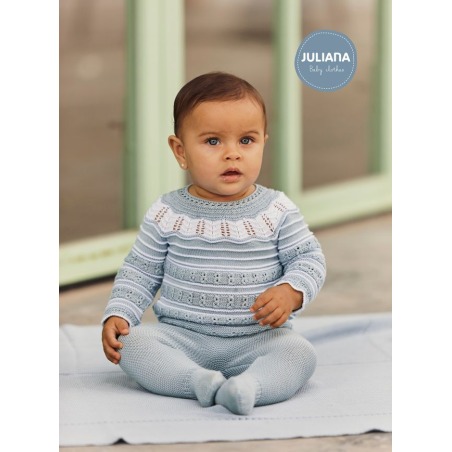 Conjunto hilo bebe 2 piezas canesu calado Juliana