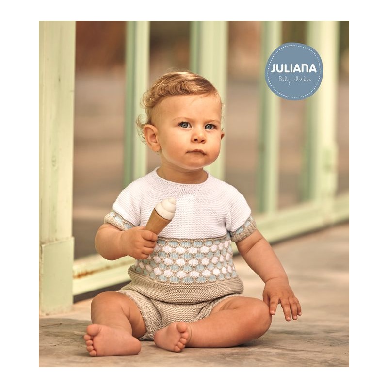 Conjunto bebe pantalon lin cenefa Juliana