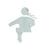 Conjunto hilo 3 piezas tachon aranes calado Juliana