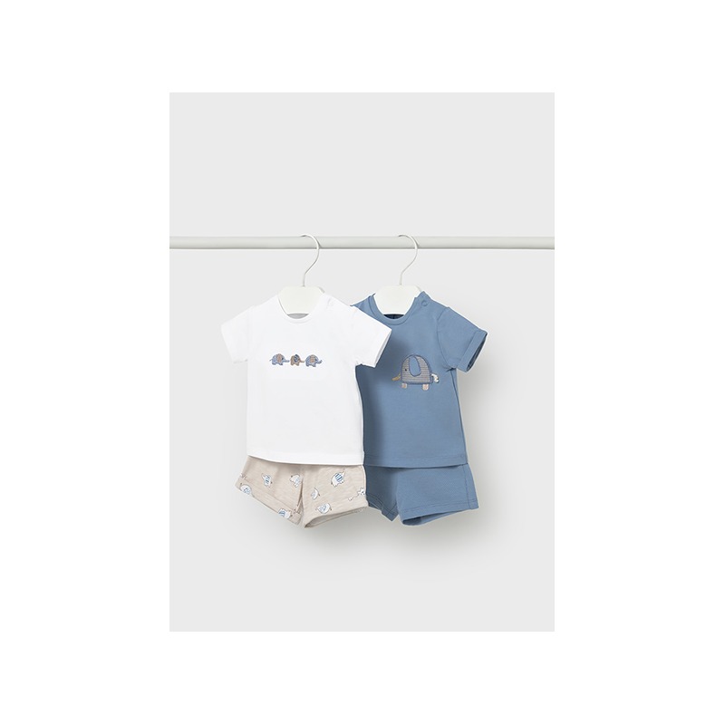 Conjunto 4 piezas pantalón corto bebe niño mayoral