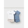 Conjunto 4 piezas pantalón corto bebe niño mayoral