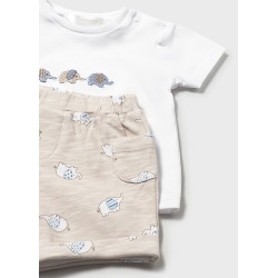 Conjunto 4 piezas pantalón corto bebe niño mayoral
