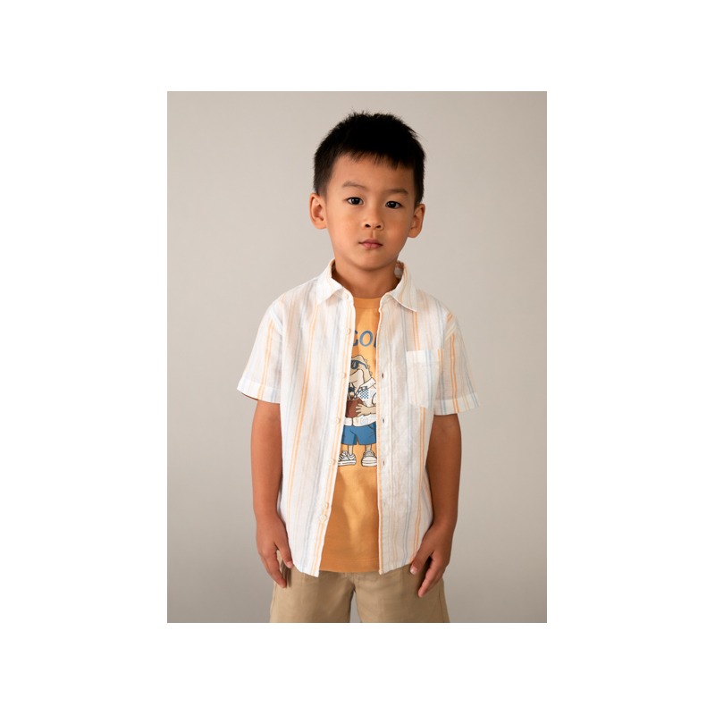 Camisa con lino niño mayoral