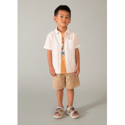 Camisa con lino niño mayoral