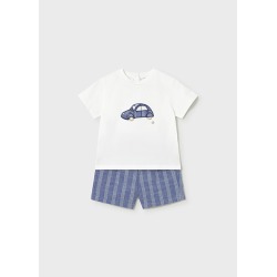 Conjunto bermuda y camisa con lino bebé niño mayoral
