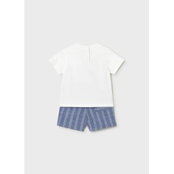 Conjunto bermuda y camisa con lino bebé niño mayoral