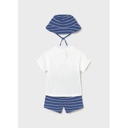 Conjunto punto 3 piezas con gorro bebé niño mayoral