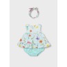 Conjunto 3 piezas con diadema bebe niña mayoral