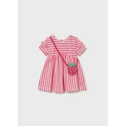 Vestido estampado con bolso...