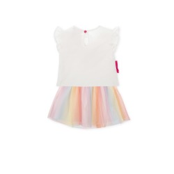 Conjunto falda multicolor y camiseta Agatha
