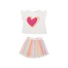 Conjunto falda multicolor y camiseta Agatha