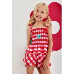 Conjunto niña cuadros...