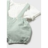 Conjunto pantalón corto tirantes y camisa bebe mayoral