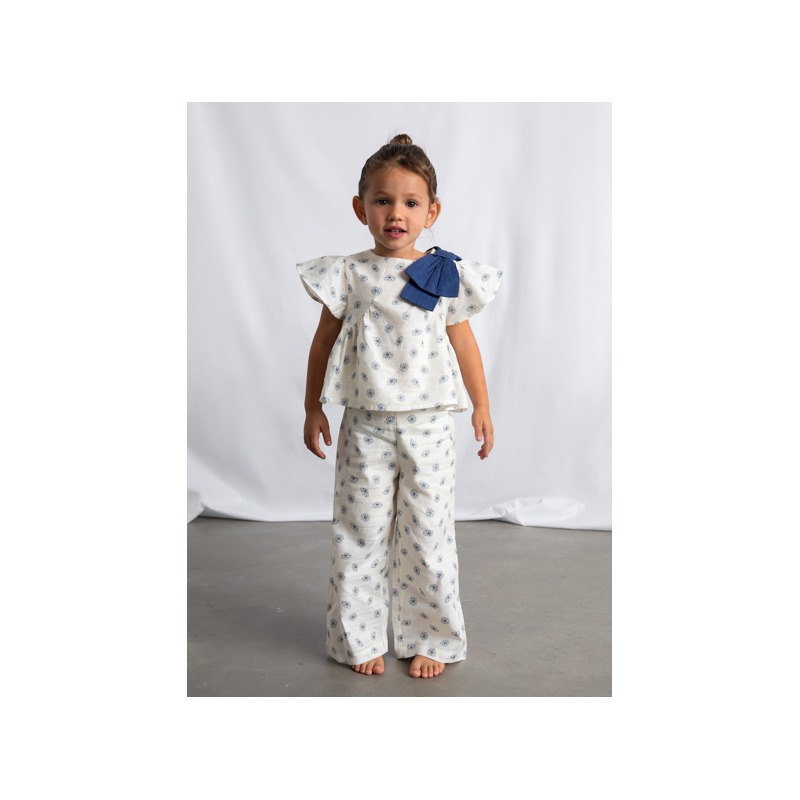 Conjunto pantalón largo y top estampado niña mayoral