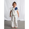 Conjunto pantalón largo y top estampado niña mayoral