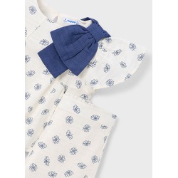 Conjunto pantalón largo y top estampado niña mayoral