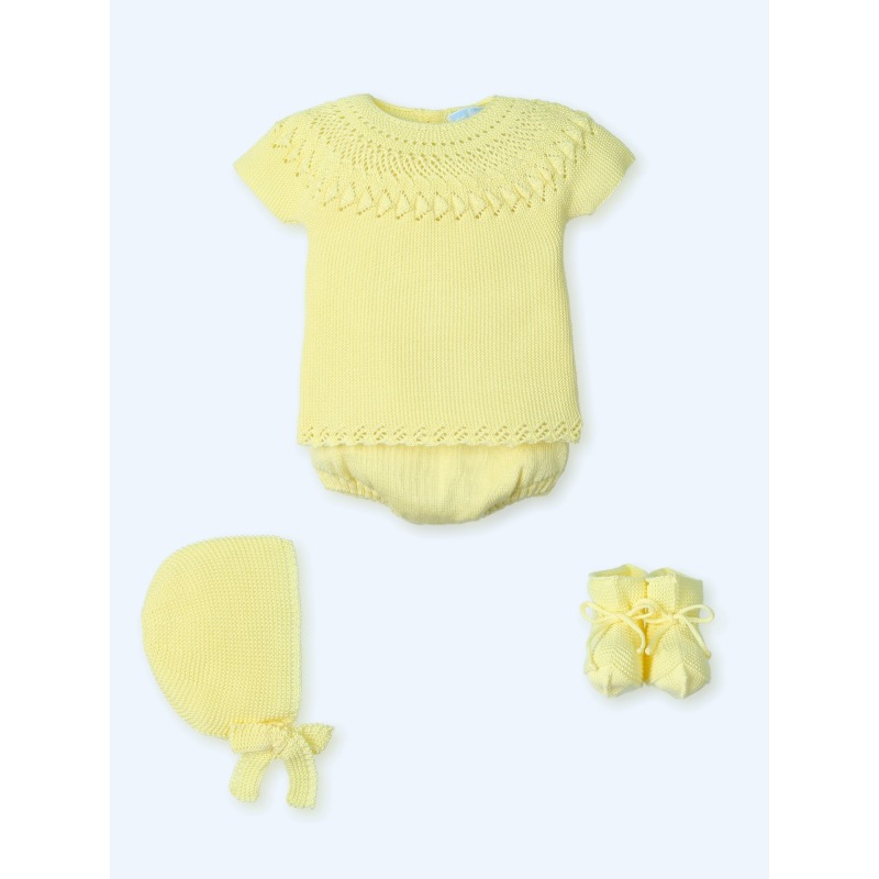 Conjunto corto bebe 4 piezas Limonata Mac Ilusion