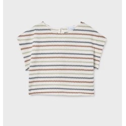 Top crochet rayas chica mayoral