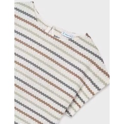 Top crochet rayas chica mayoral