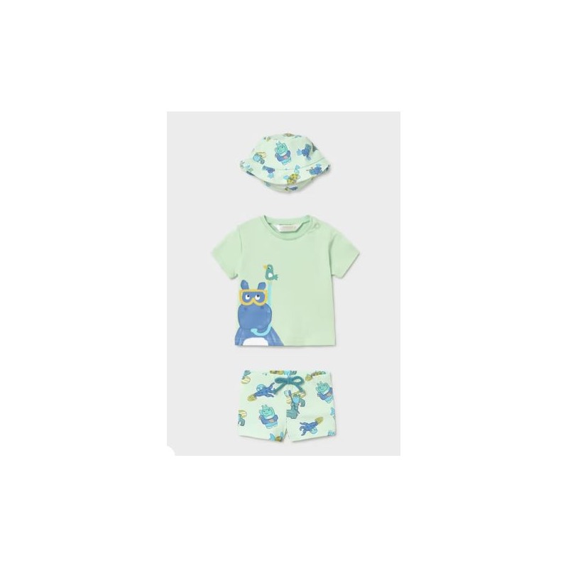 Conjunto baño 3 piezas protección solar bebe mayoral