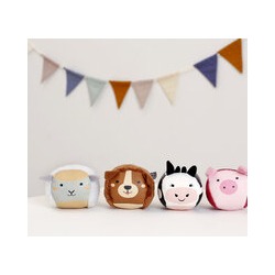 Dooballs - Juegos de 4 bolas de peluches - Granja