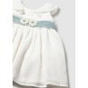 Vestido ceremonia tul con fajín bebé mayoral