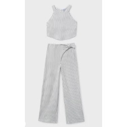 Conjunto pantalón largo y top rayas chica mayoral