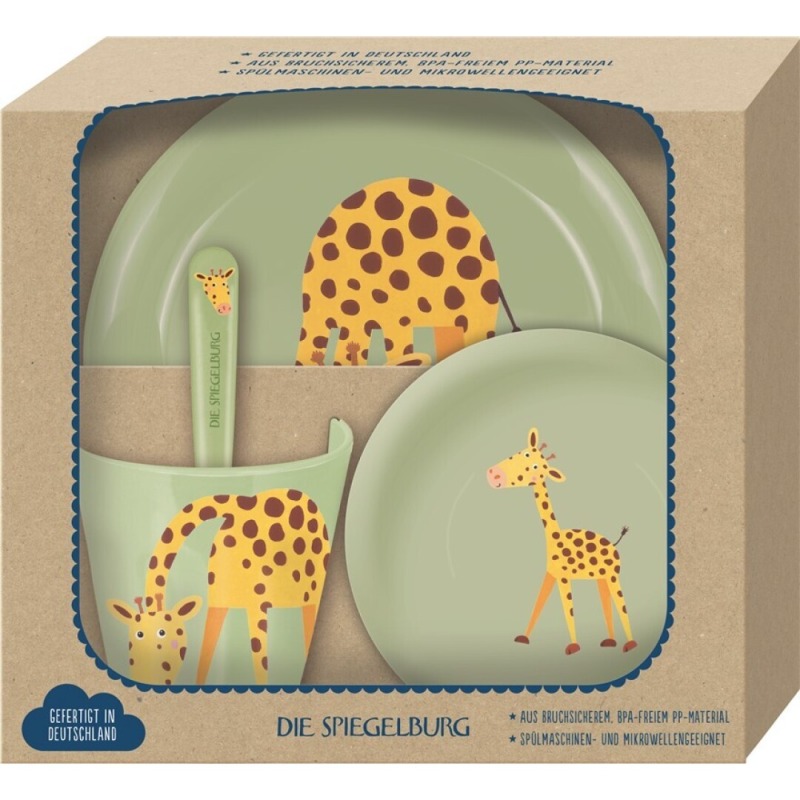 Set Vajilla de Regalo Jirafa Little Rascals