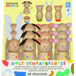 Figuras para Enroscar de madera surtido Minis