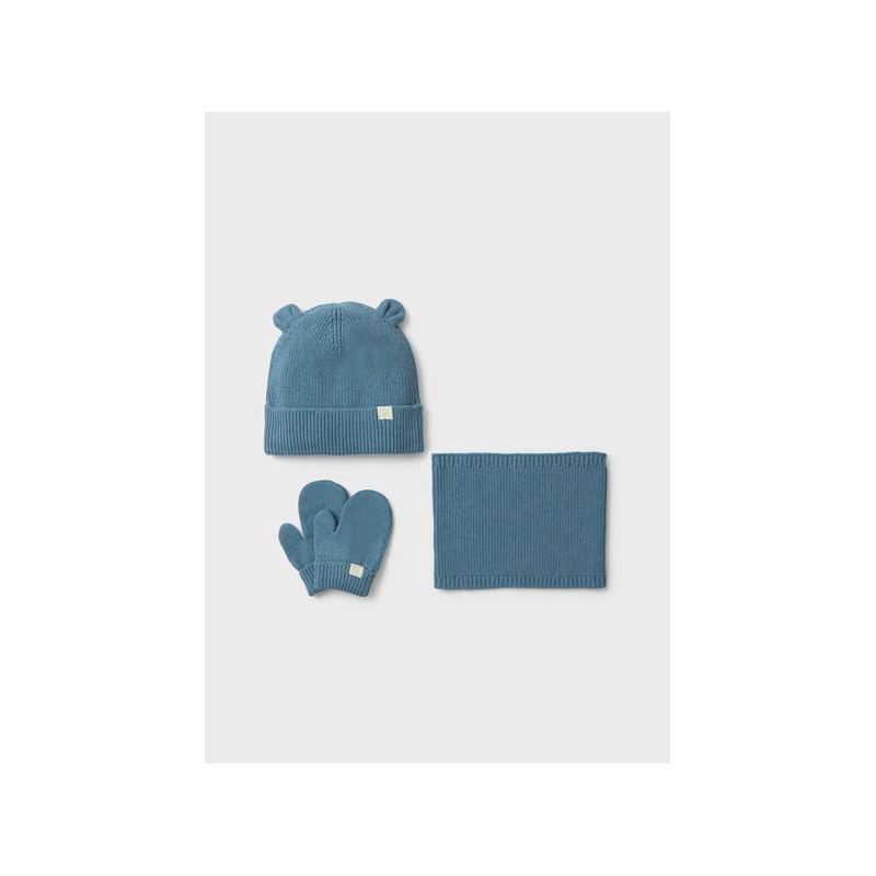 Conjunto gorro, cuello y manoplas bebe mayoral